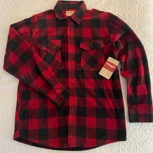 Red and Black Buffalo Check Fleece Shirt - NWT